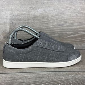 Spenco Santa Maria Women’s Sz 8B Gray Canvas Slip On Casual Sneakers